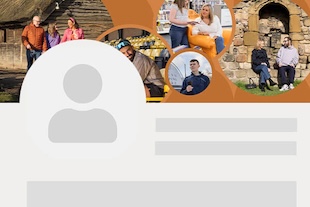 Example usage of the social media banner